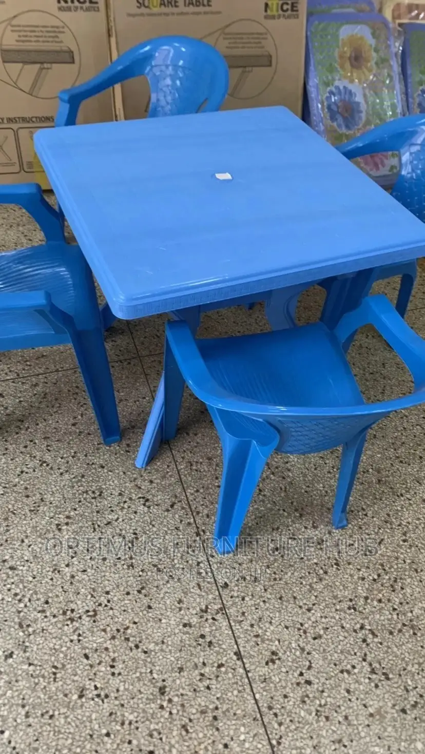Square Plastic Tables (Angular Legs)