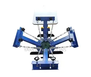 Commercial 4 Color 2 Station T-shirt Screen Printing Machine