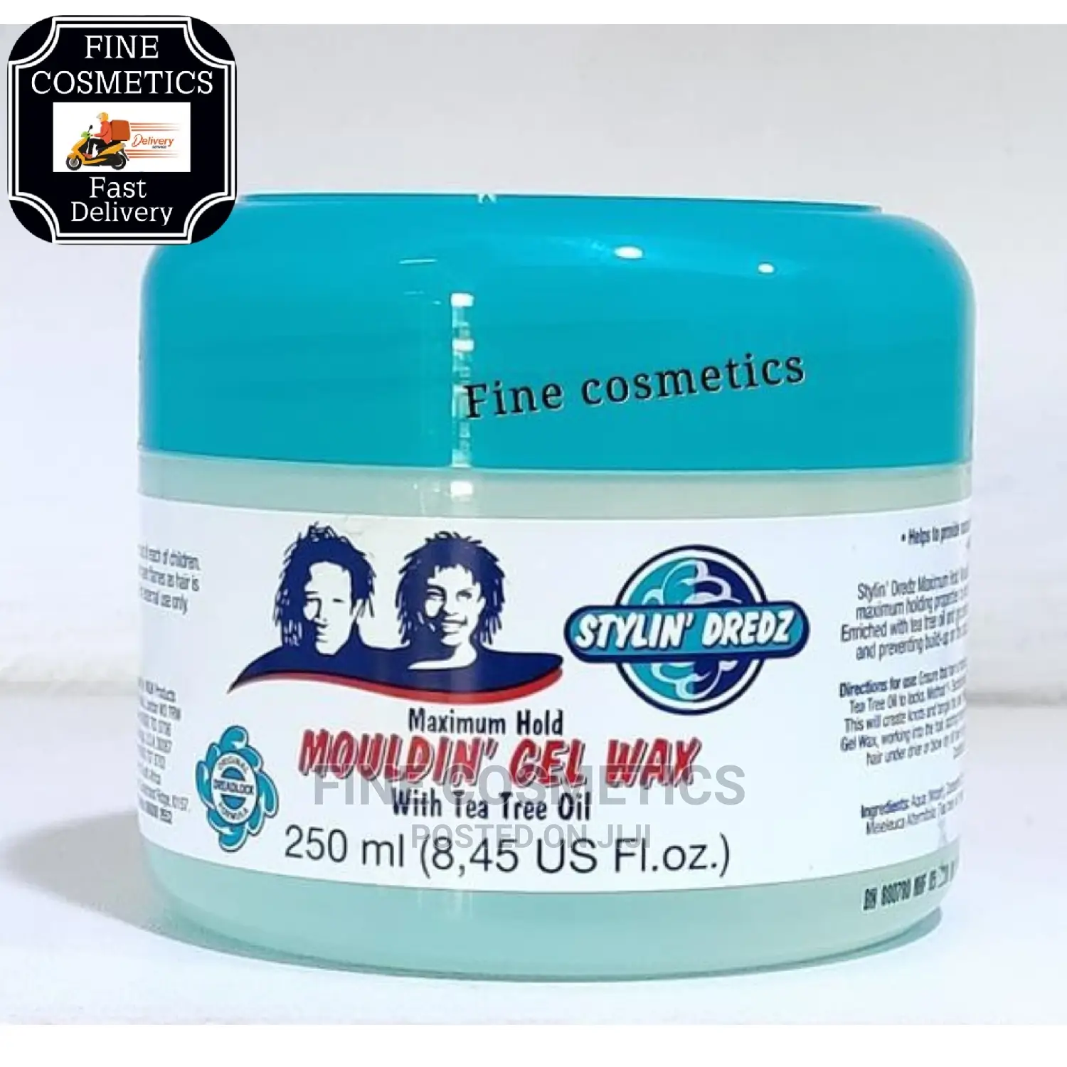 Stylin' Dredz Mouldin Gel Wax With Tea Tree Oil Medium 250ml