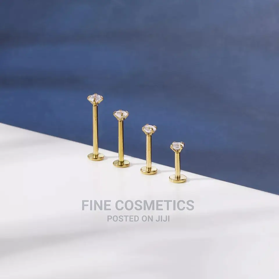 1pair Titanium Internaly Threaded Screw Earring Tragus Helix