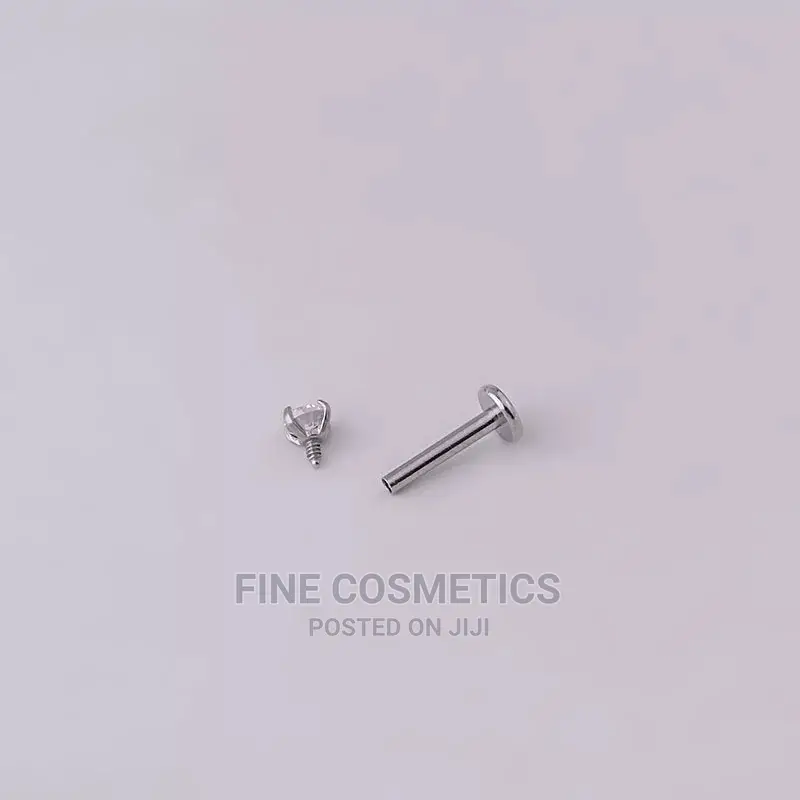 1pair Titanium Internaly Threaded Screw Earring Tragus Helix
