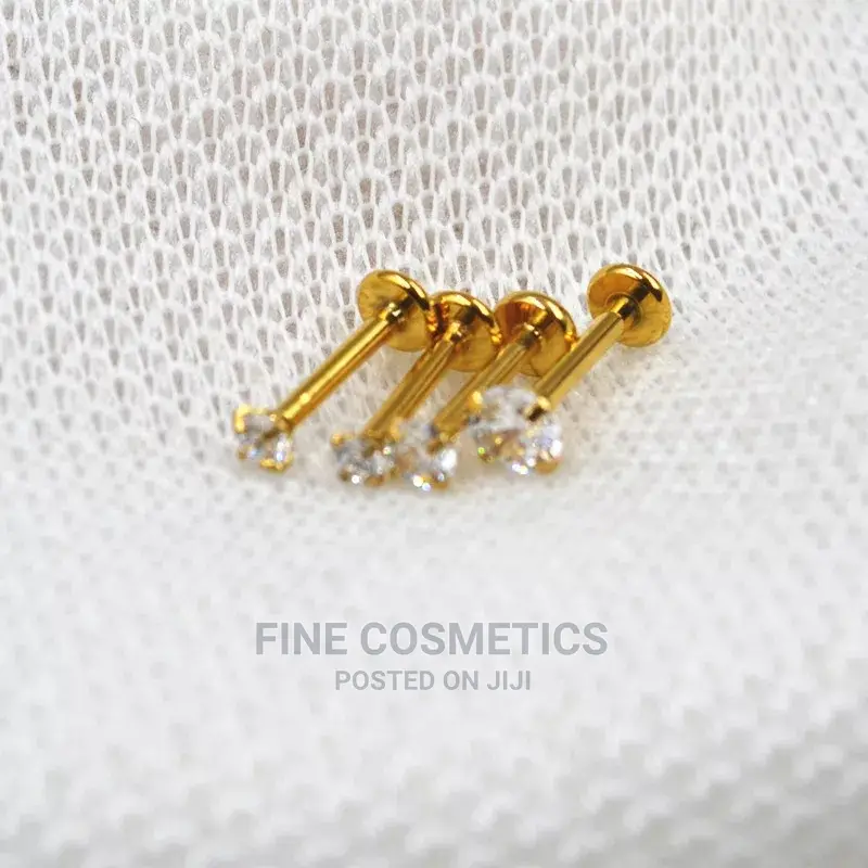 1pair Titanium Internaly Threaded Screw Earring Tragus Helix