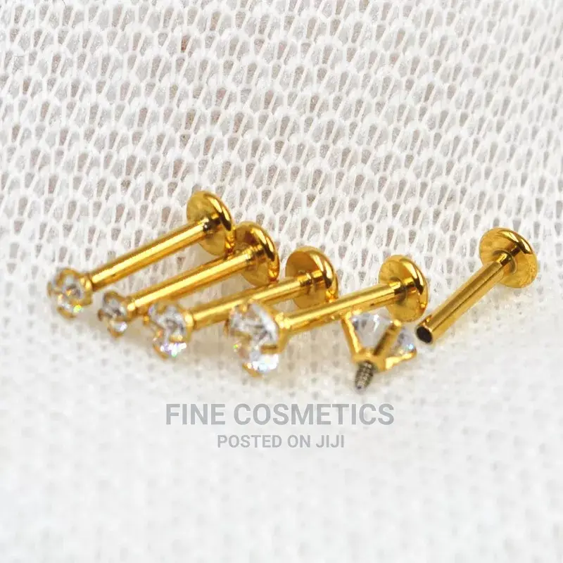 1pair Titanium Internaly Threaded Screw Earring Tragus Helix