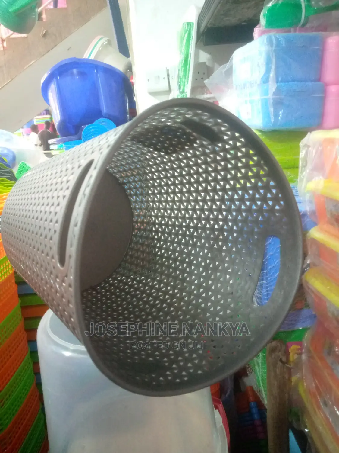 Kenpoly Waste Paper Basket Plasic, Gray Colour