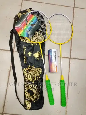 Apiar of Badminton Rackets and 3 Shuttle Original Material