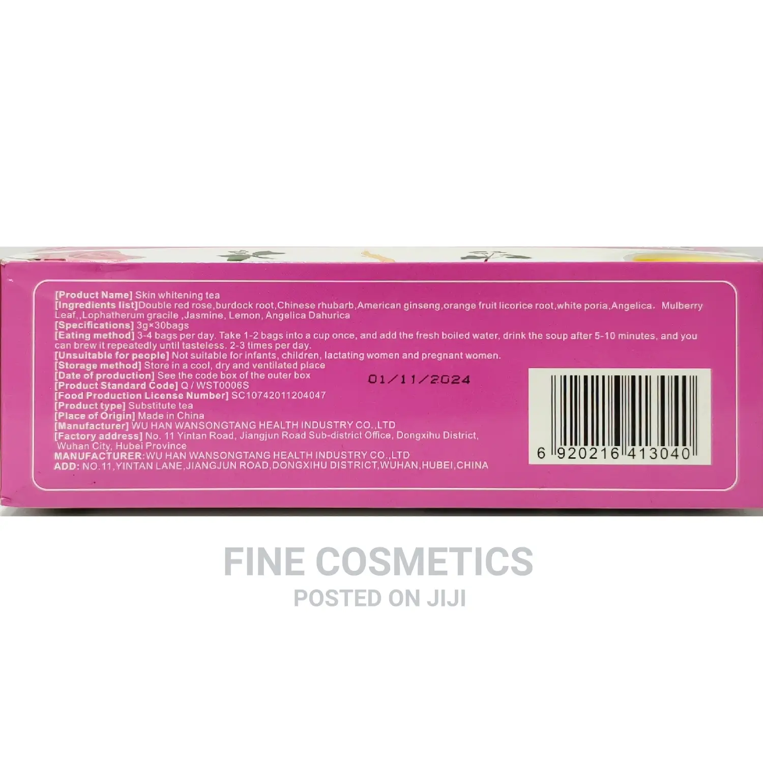 Wins Town Skin Whitening Tea Bags Lightening Powder