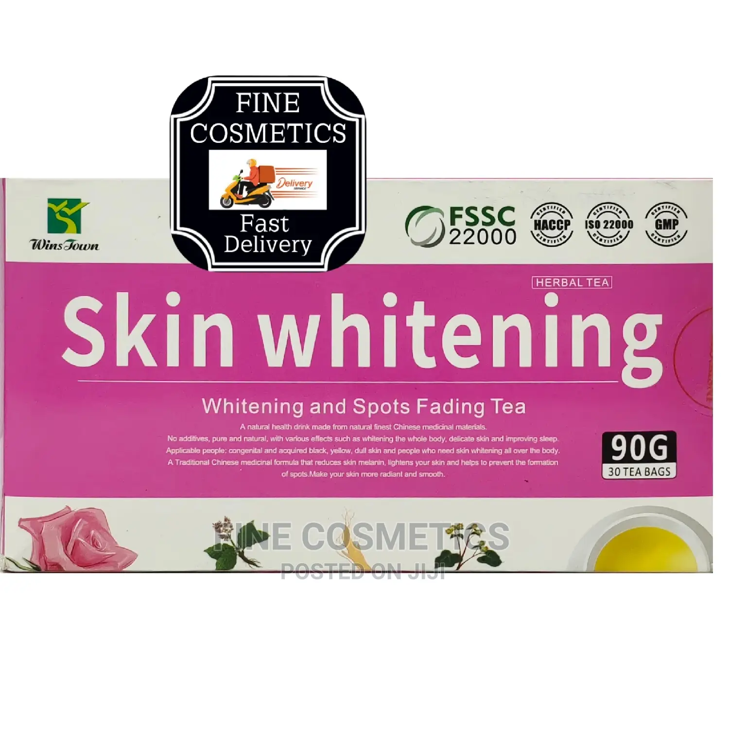 Wins Town Skin Whitening Tea Bags Lightening Powder
