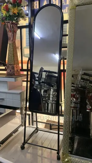 Dressing Mirror With Rollers