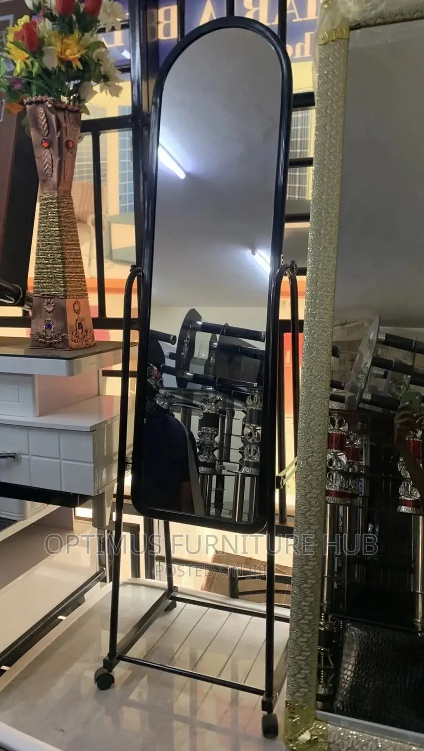 Dressing Mirror With Rollers