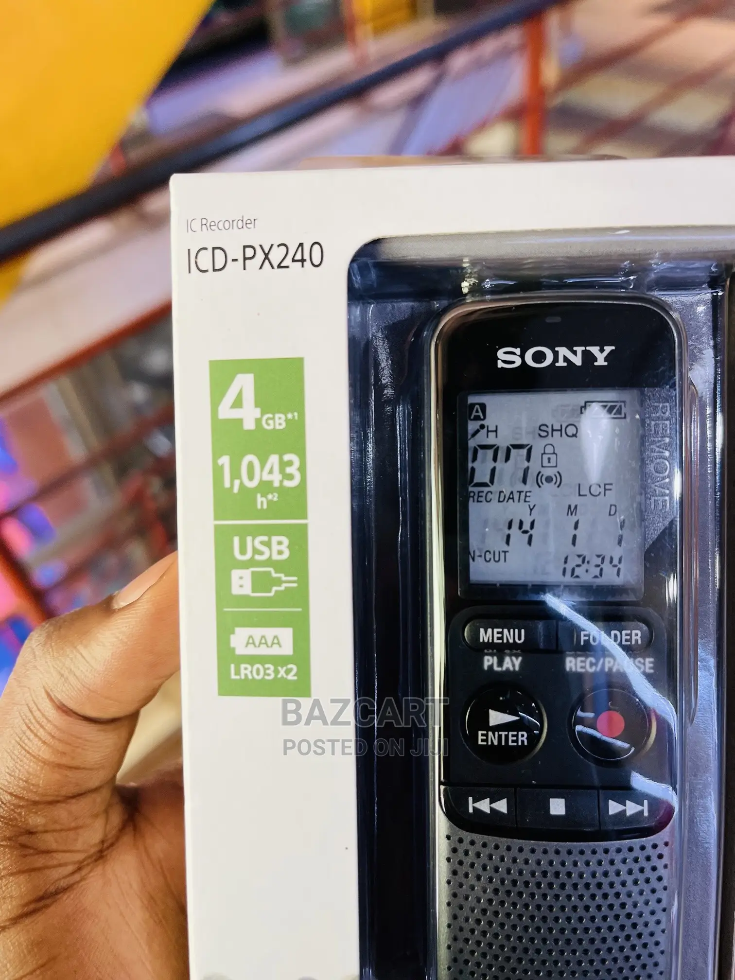Sony Voice Recorder Icd-Px240 4gb Storage