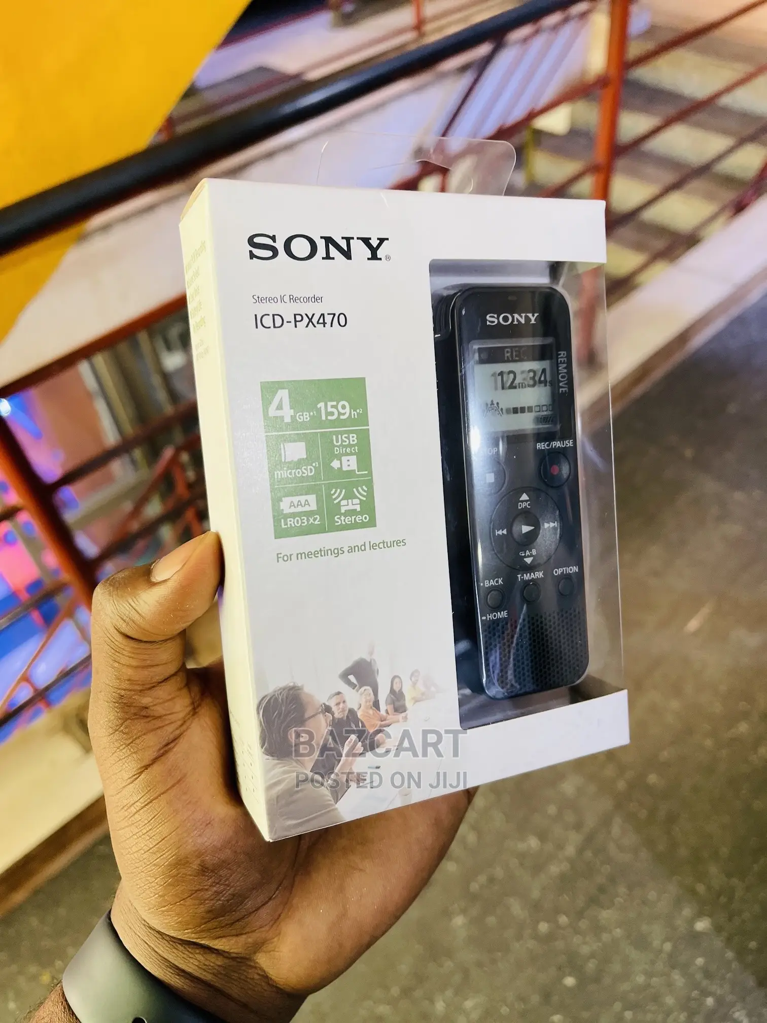 Sony Voice Recorder Icd-Px470 4gb Storage