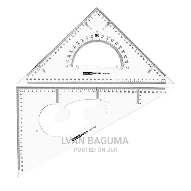Set Square Pack (2) - 45 and 60 Angles