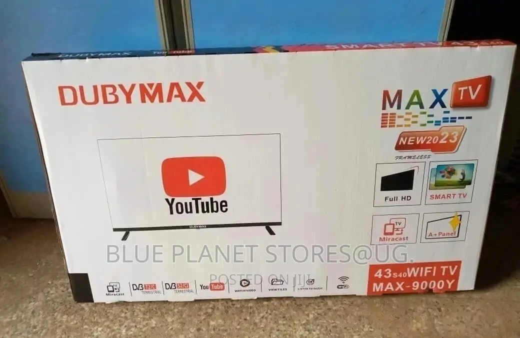 Dubymax 43inch Full Hd Led Frameless Smart TVS || Max-9000y