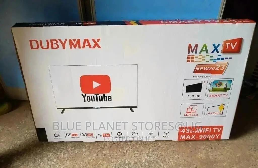 Dubymax 43inch Full Hd Led Frameless Smart TVS || Max-9000y