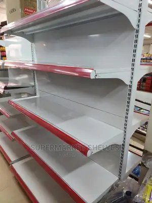 Shelves Supermarket Both Double and Single On