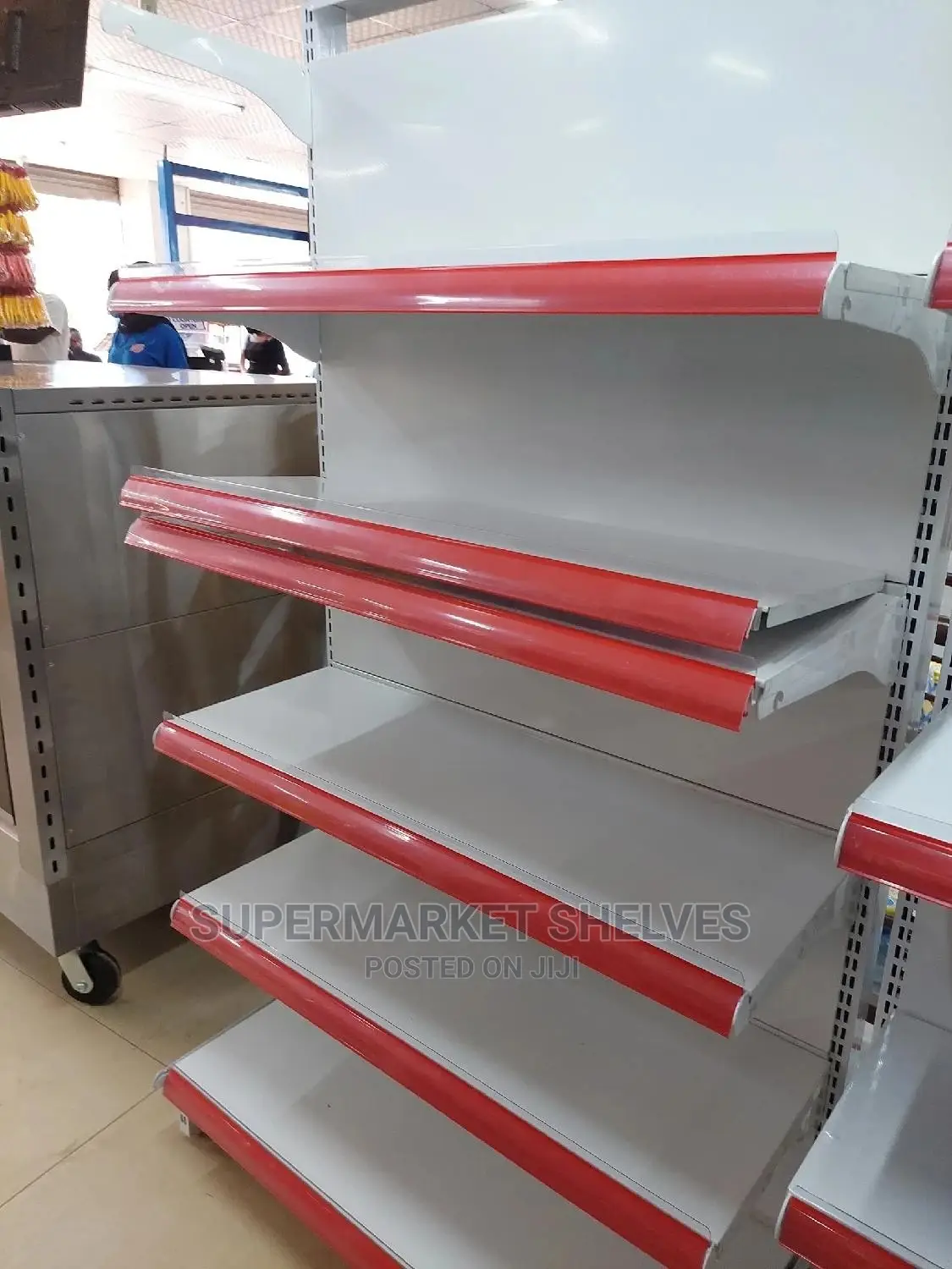 Shelves Supermarket Both Double and Single On