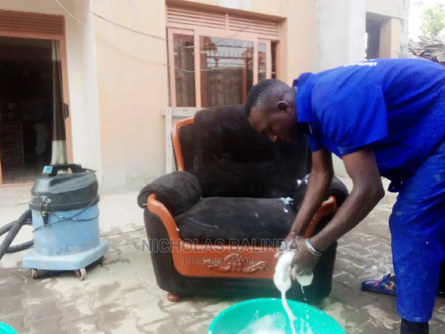 Available Sofa Cleaning in Progress