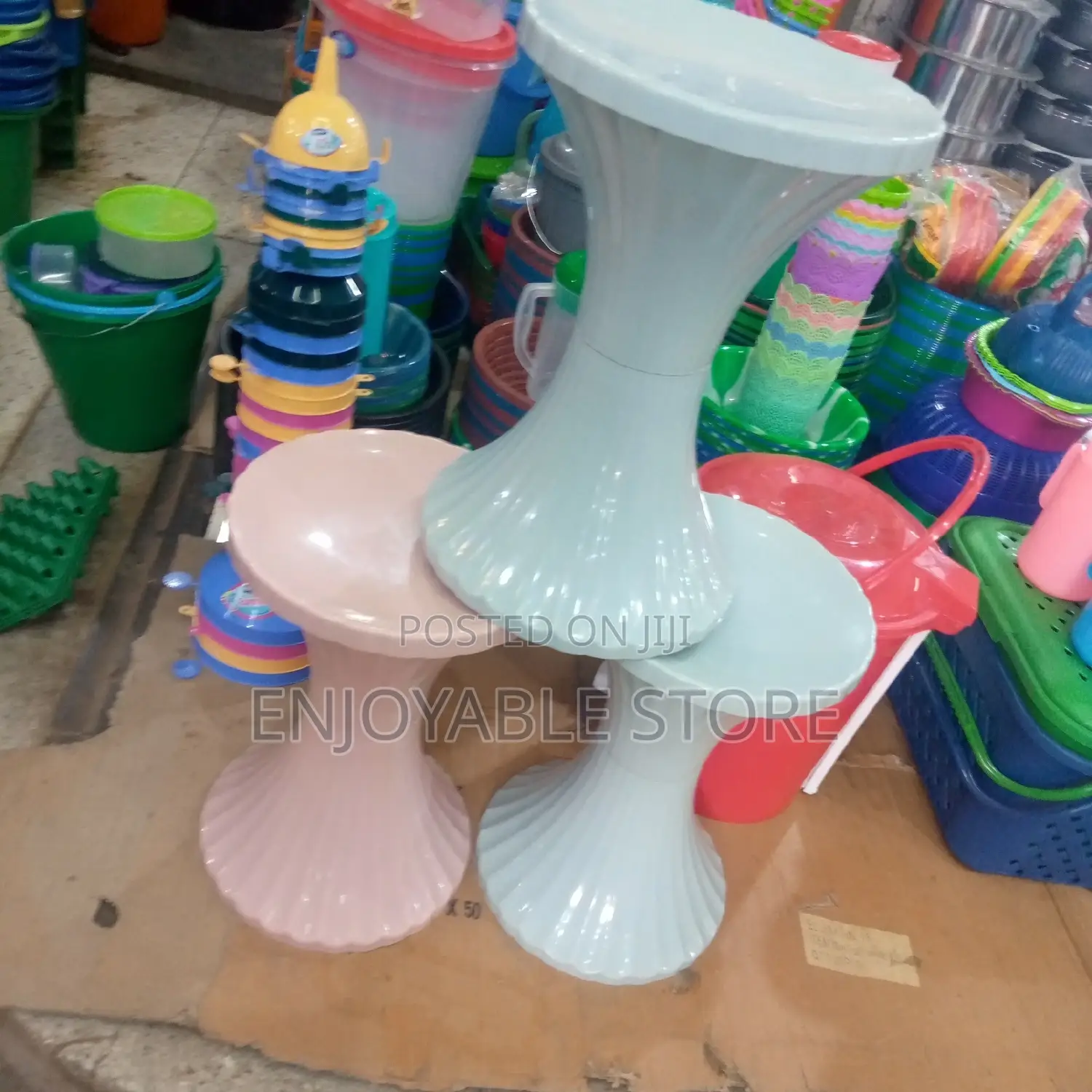 Strong Plastic Drum Stools