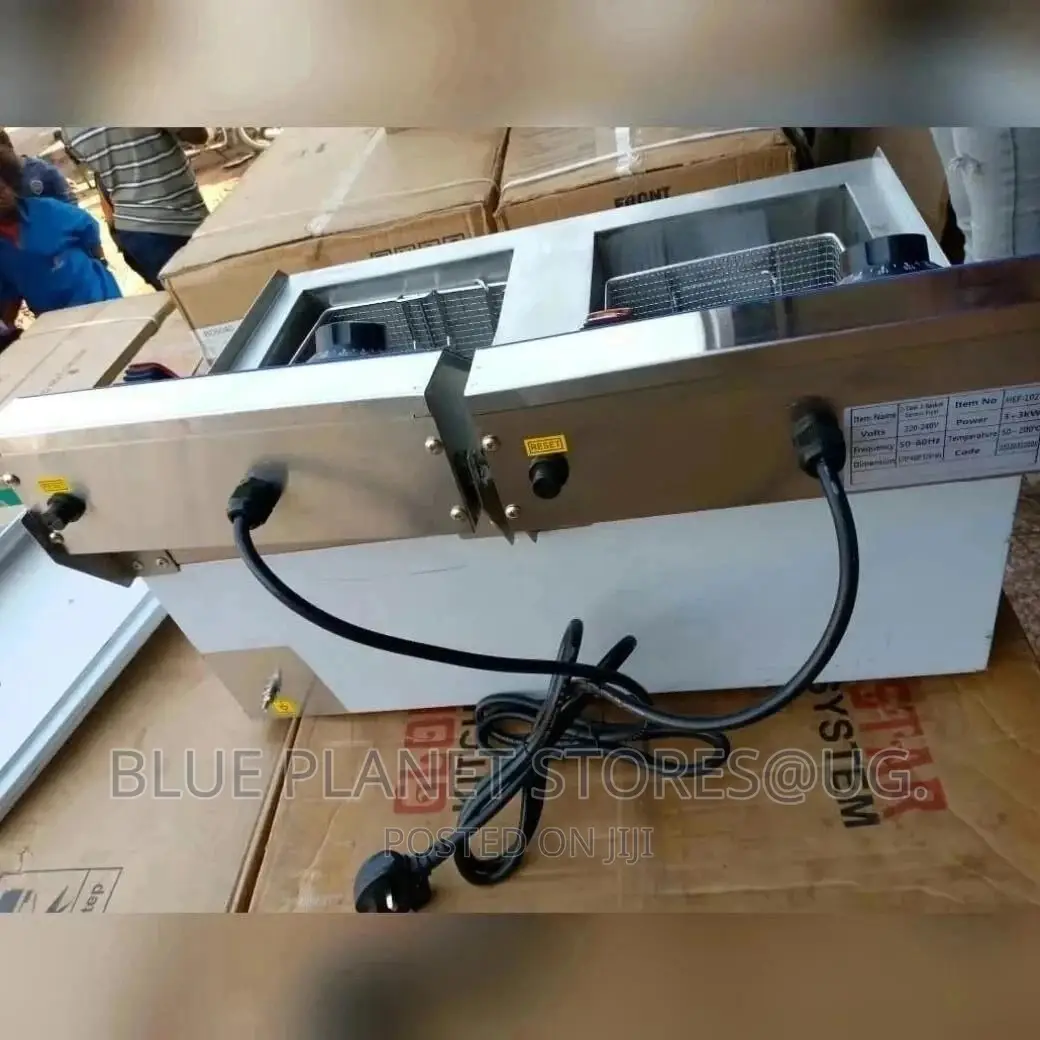 20L Electric Deep Fryer With Drain Faucet | 3+3kw | Hef-102v