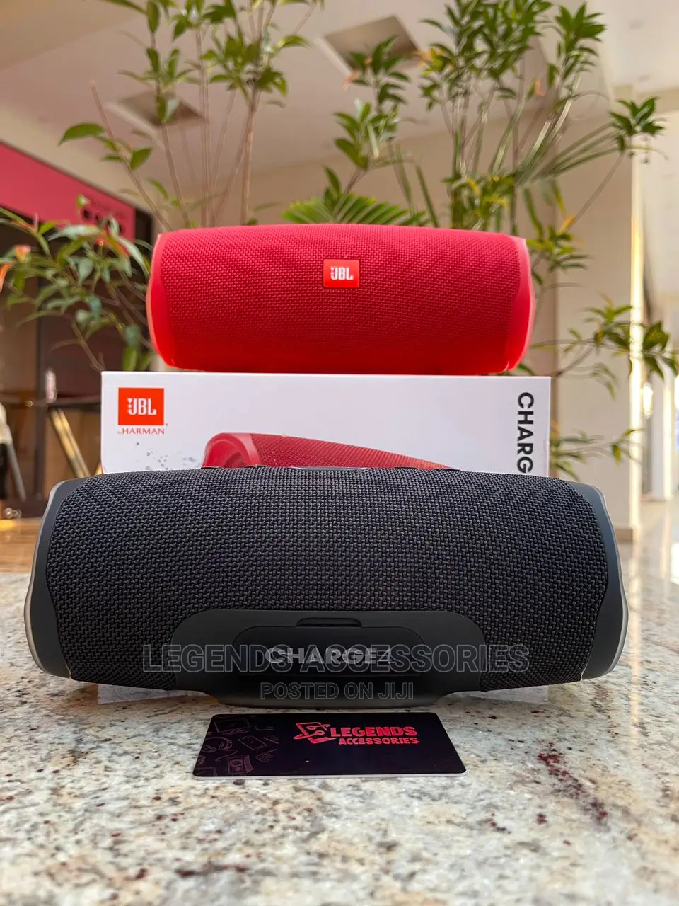 JBL Charge 4 Portable Bluetooth Speaker (Black)