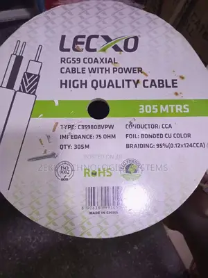 Rg 59 Coaxial Cable With Power 305meters