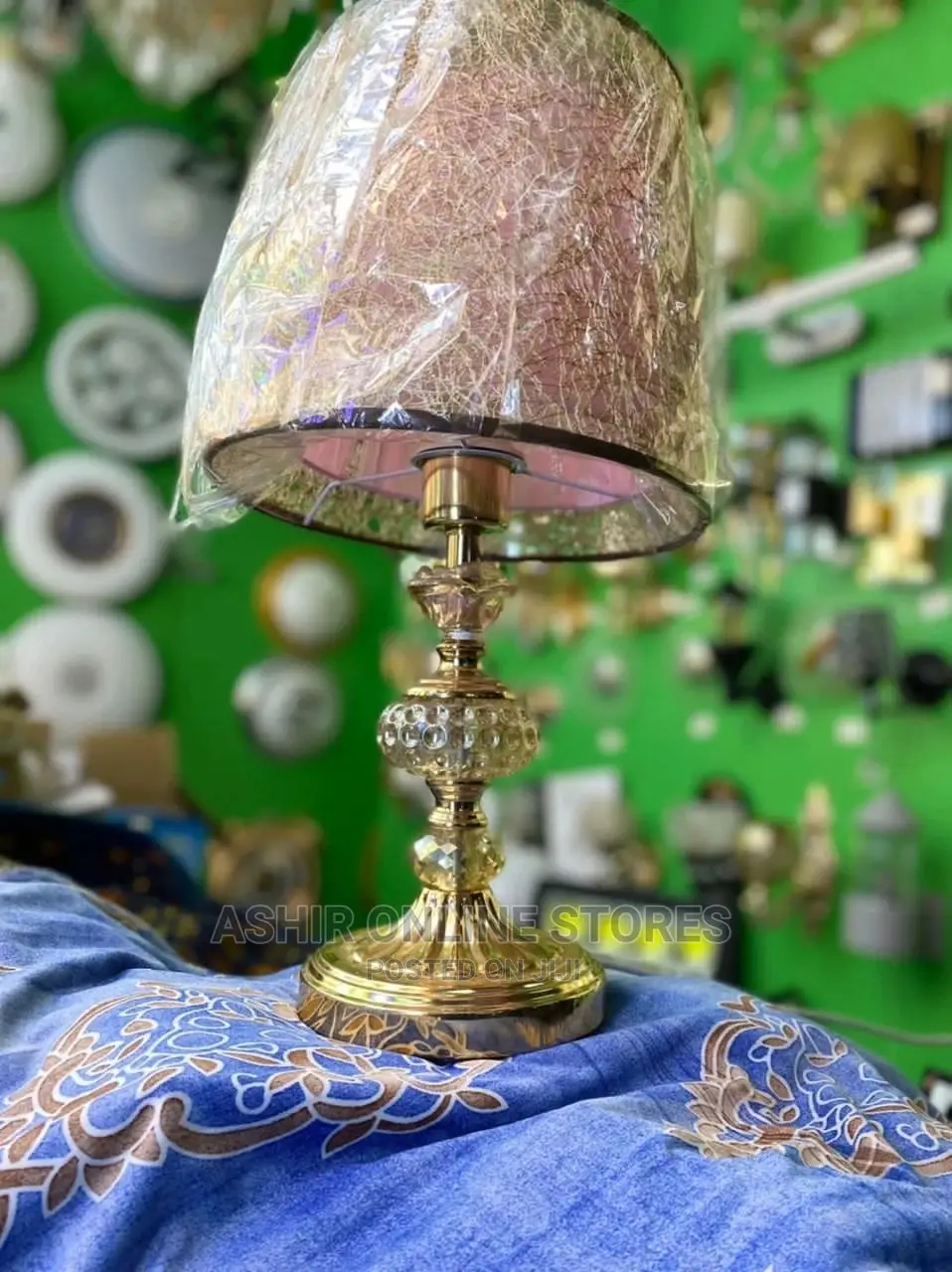 Classy Goldish Bedside Lamp