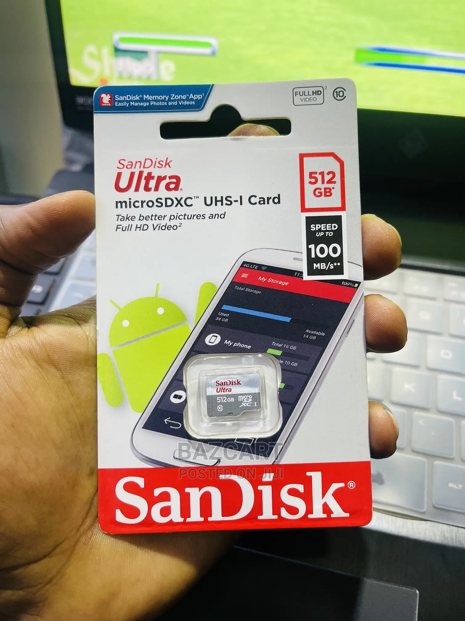 Sandisk 512gb Memory Card Microsdxc" Uhs-I Card