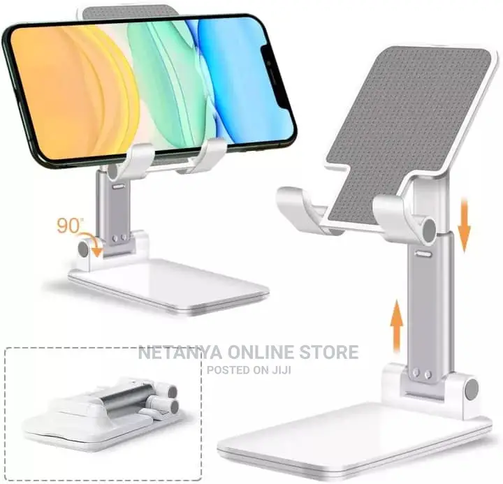 Folding Adjustable Desktop Phone Stand.