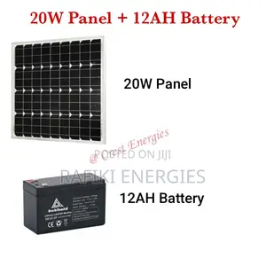 20W Panel 12AH Battery