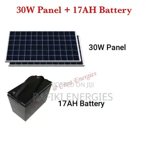 30W Panel + 17AH Battery
