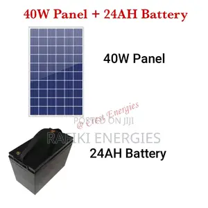 40W Panel + 24AH Battery