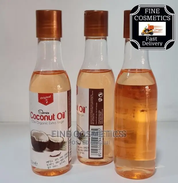 3pcs Organic Extra Virgin Coconut Oil For Skin And Hair