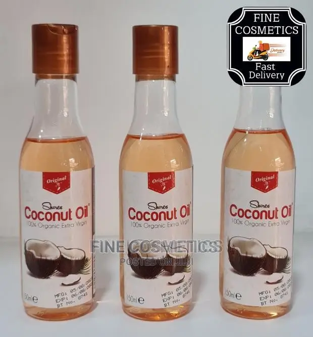 3pcs Organic Extra Virgin Coconut Oil For Skin And Hair