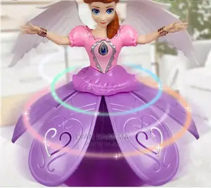 LED Dancing Angel Girl Toy - Rotates, Flashes Light.