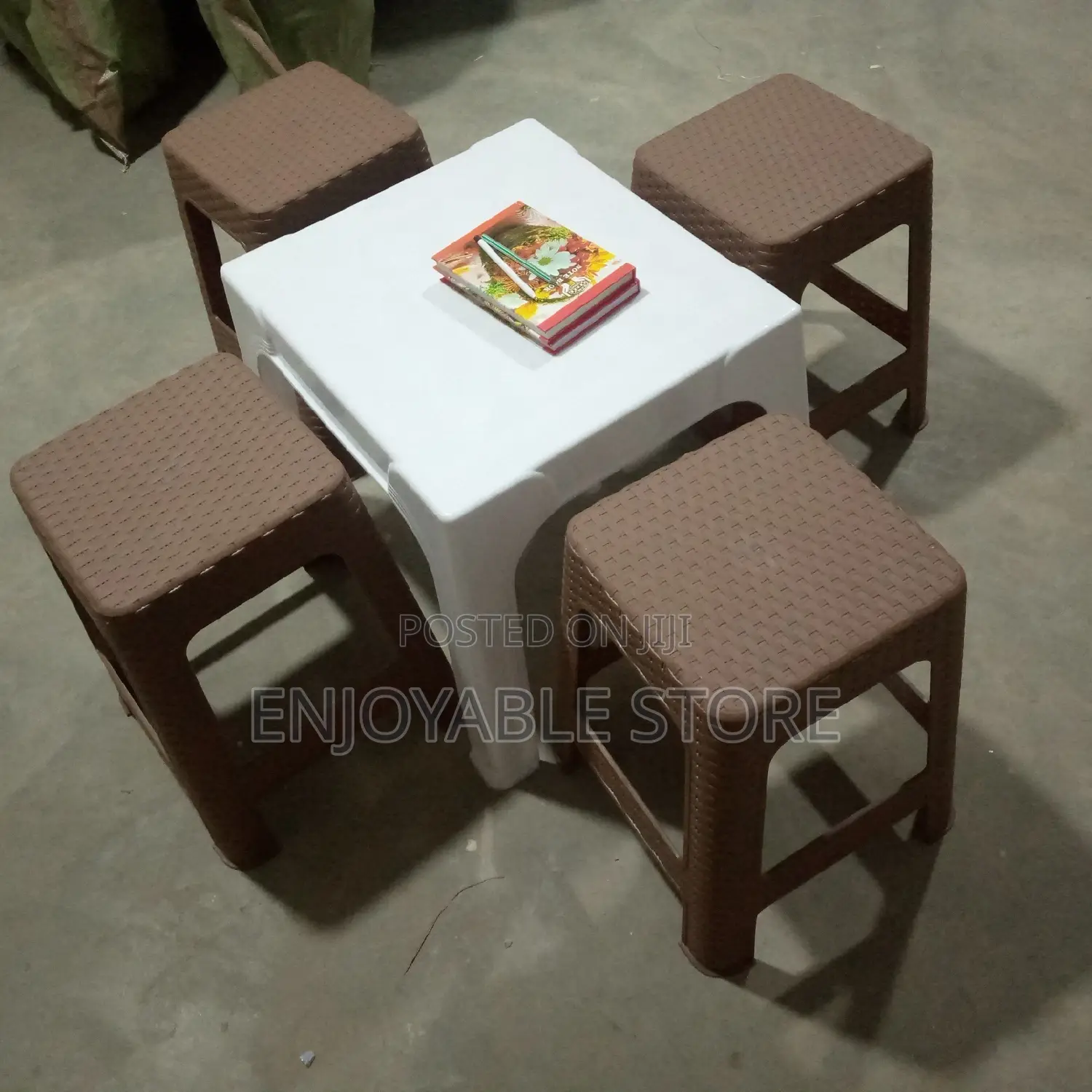 Plastic Set of Table and Stools