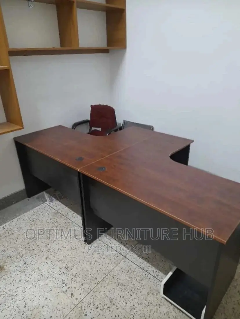 L-Shaped Cherry Table