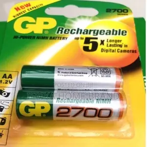 New GP AA 2700mah Rechargeable Battery 1.2V 5X Long Lasting