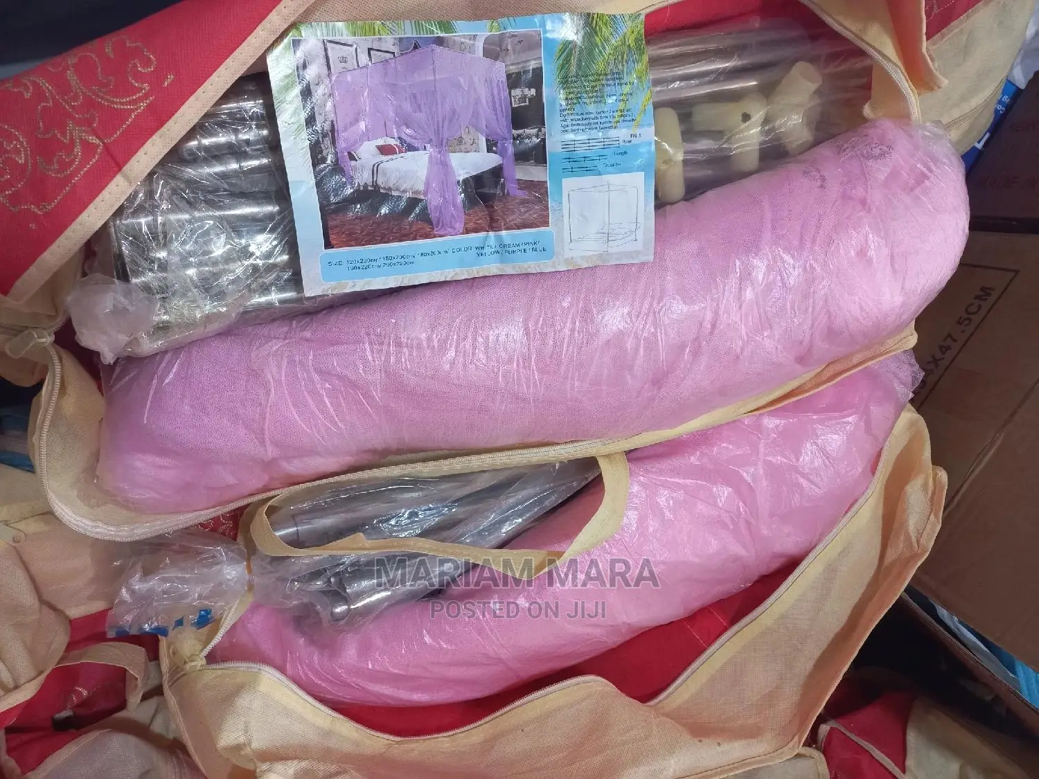 Mosquito Net With Metallic Stands (All Bed Sizes)