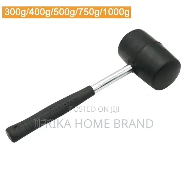Rubber Double Head Mounting Hammer Fitting Tool Steel Handle