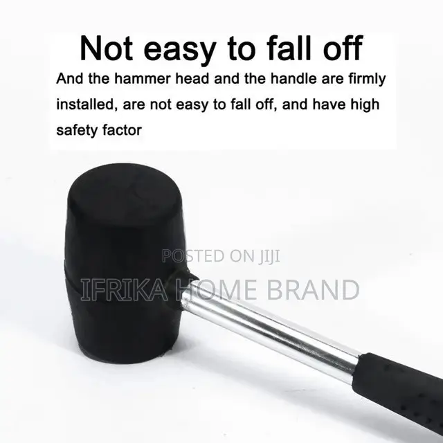 Rubber Double Head Mounting Hammer Fitting Tool Steel Handle