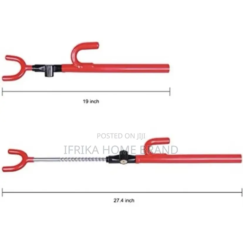 Anti-Theft Steering Wheel Lock, Red
