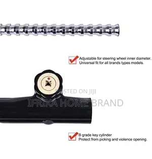 Anti-Theft Steering Wheel Lock, Red
