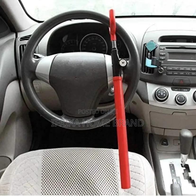 Anti-Theft Steering Wheel Lock, Red