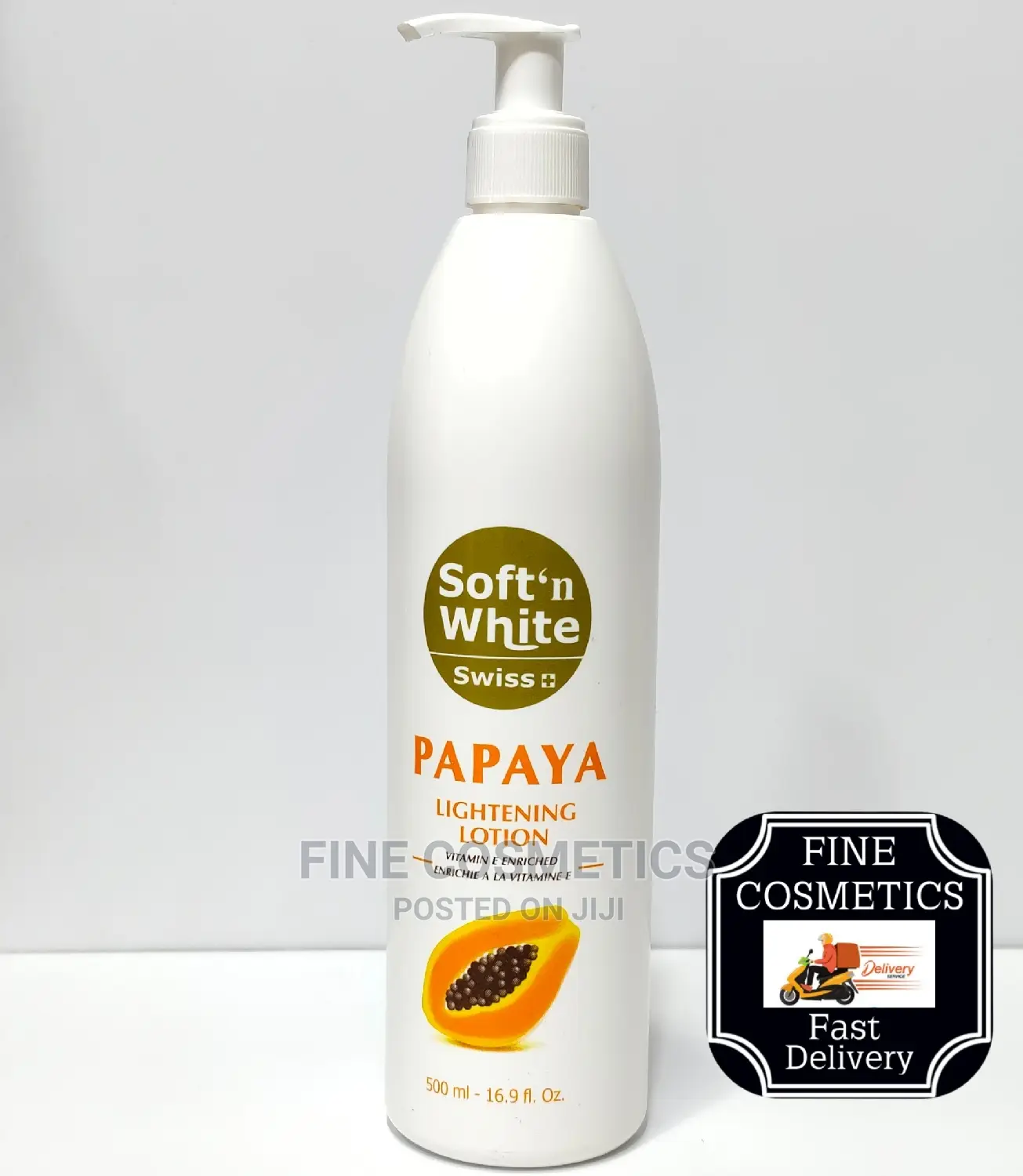 Soft and White Swiss Papaya Lotion Vitamin E Enriched 500 Ml