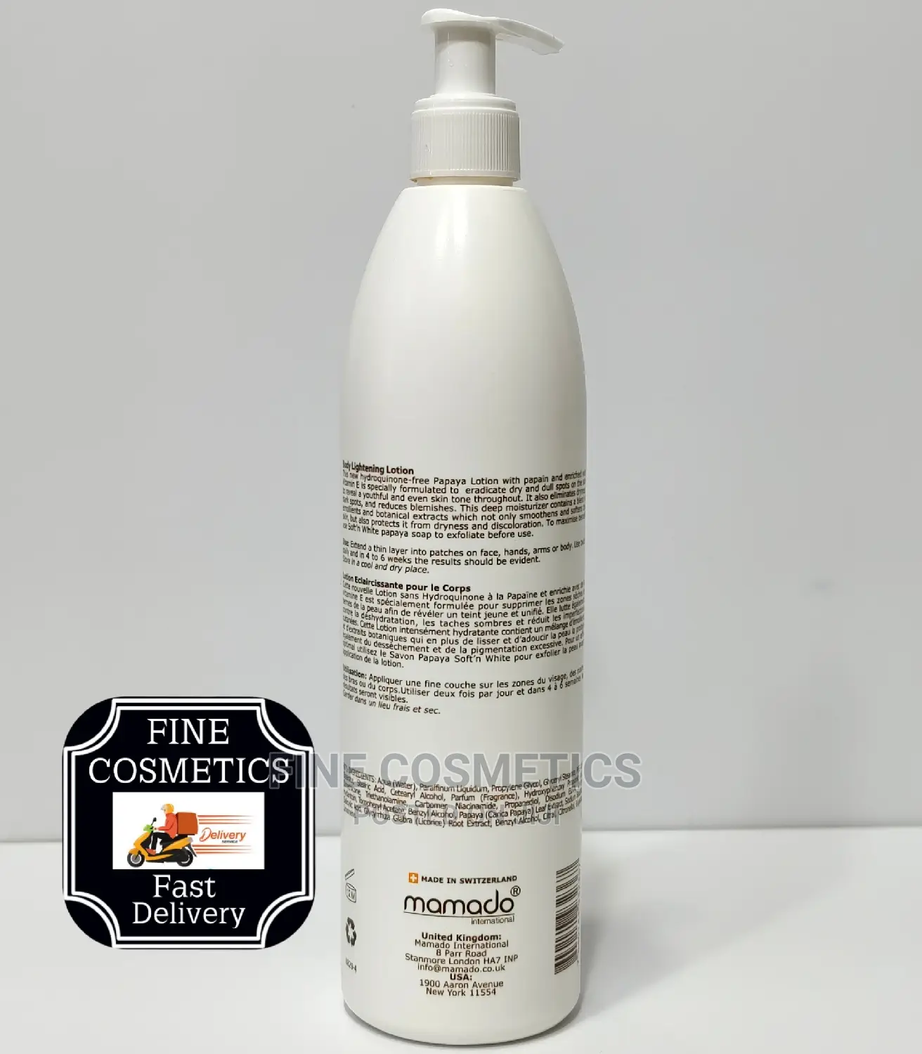 Soft and White Swiss Papaya Lotion Vitamin E Enriched 500 Ml