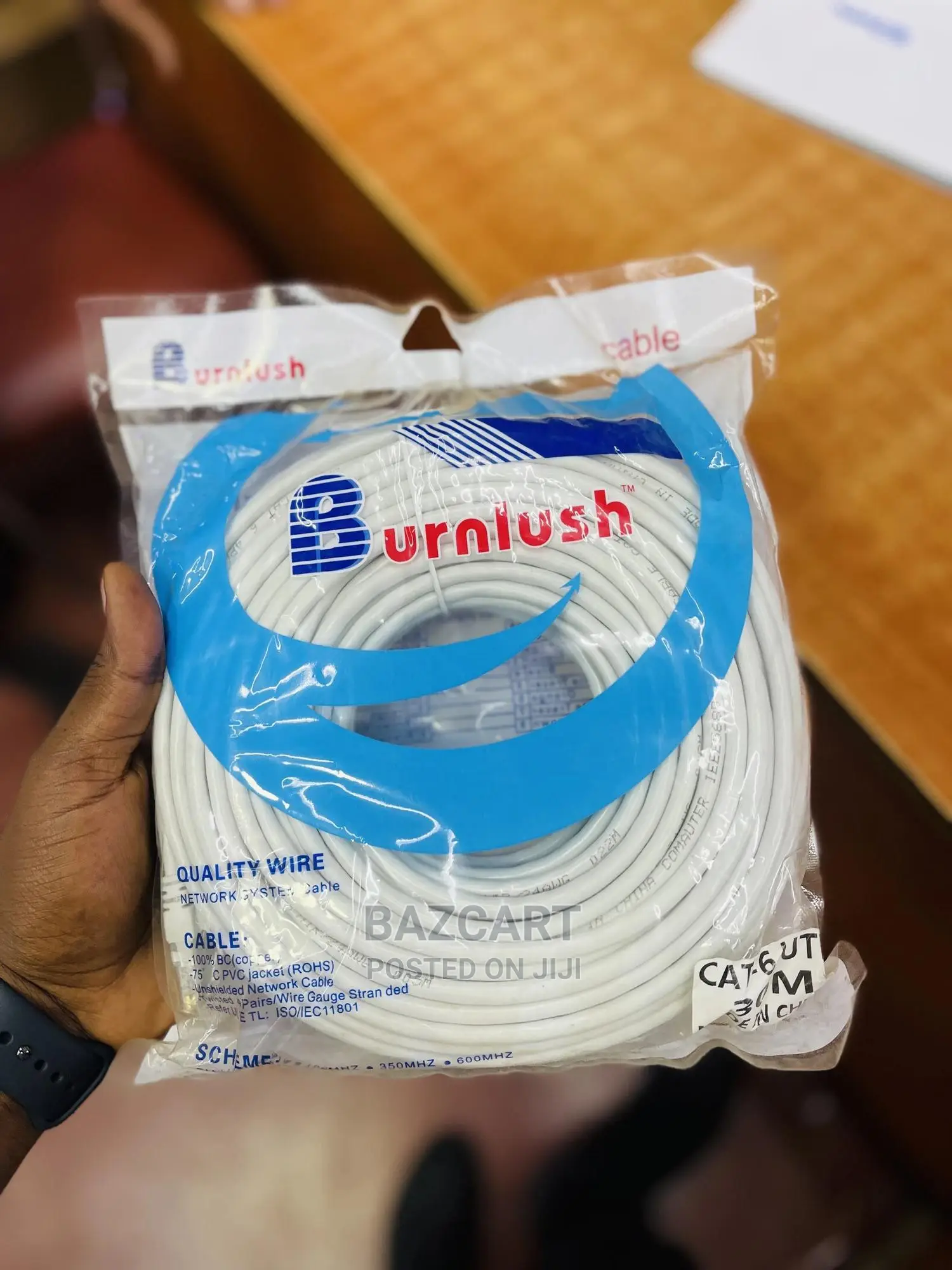 Burnlush 30m Cat6 Network Cable Factory Terminated