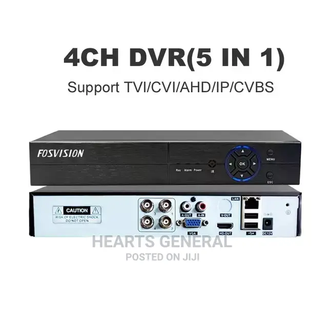 Full CCTV Camera 4 Channel Kit For Home And Office.