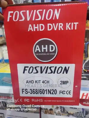 Full CCTV Camera 4 Channel Kit For Home And Office.