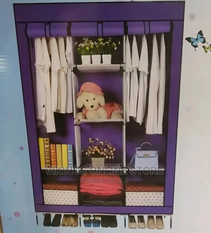 3 Column Wooden Wardrobe