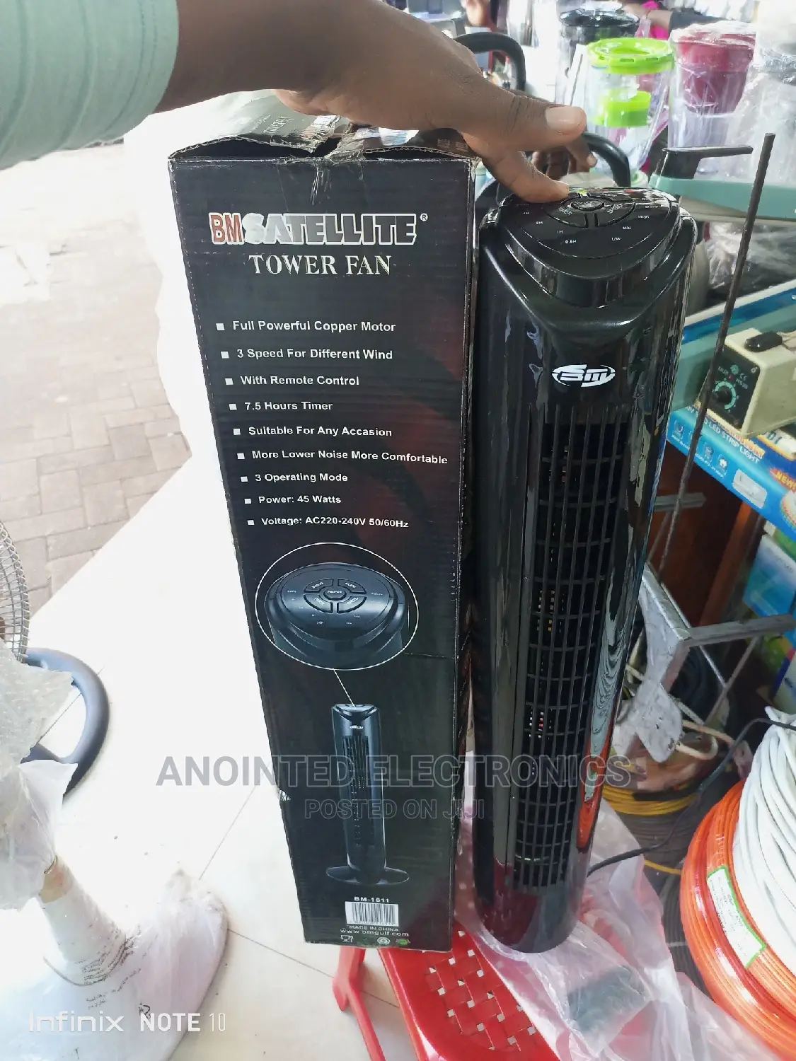 Tower Fan Black